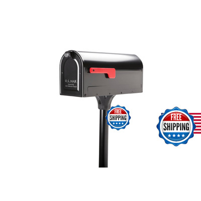 Architectural Mailboxes 7680B-10 MB1 Mount Mailbox and In-Ground Post Kit, Mediu