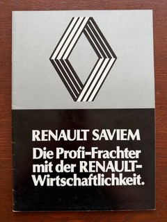 Brochure truck Renault Saviem model program MY 1976