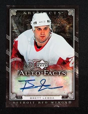 2006-07 Upper Deck Artifacts Auto-Facts Brett Lebda #AF-BL Auto