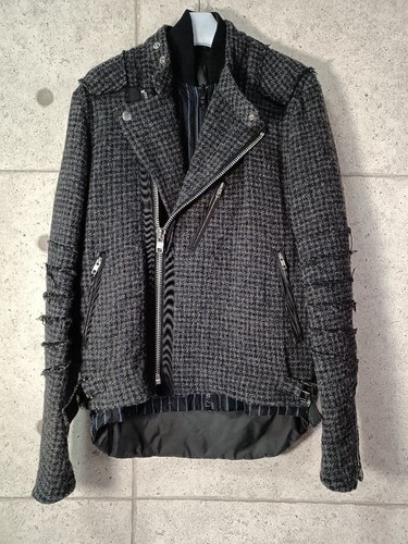 Sacai Wool Biker Jacket – Rare Size 2 – Excellent Condition