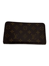 a3S-6 Louis Vuitton Porte Monet Zip Monogram Canvas Wallet 2h0
