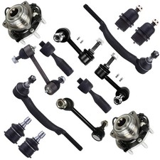 SCITOO 14pcs Suspension Kit Front Inner Outer Tie Rod Ends Sway Bar Links Low...