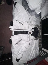 Moose Men's Knuckle Jacket size medium , hardly worn , grey , white , black.