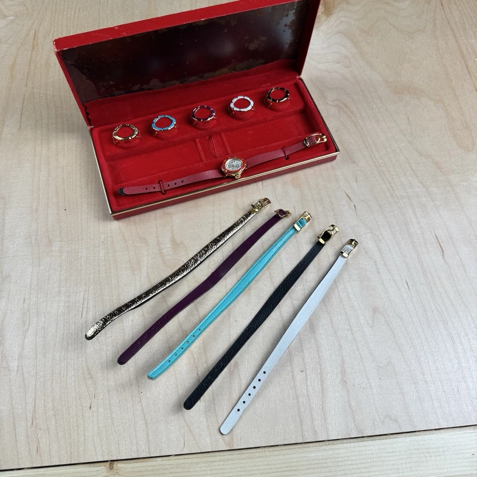 NOS 复古女士手表 手动上发条 可更换表壳和表带 | 礼品准备 — 第 4/4 张图片