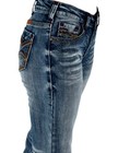 Cowgirl Tuff Western Jeans Womens Firecracker 30 Reg Med Wash JFIRER CLEARANCE — photo 3