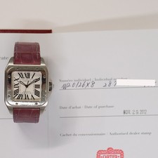 Cartier W20126X8 Santos 100 Medium Stainless Steel Selfwinding - 35.6mm x 41.3mm