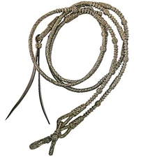 Braided Rawhide Leather Romal Romel Rommel Vaquero Heavy Cowhorse Reins 8.5 feet