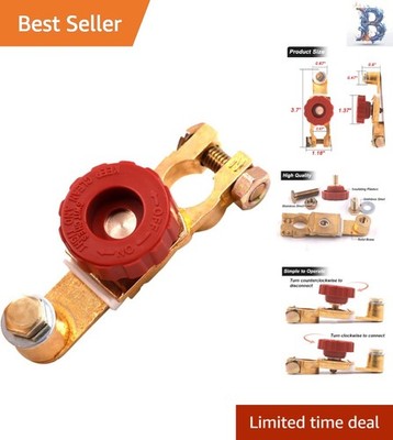 Heavy-Duty Battery Disconnect Switch - 125A  Rated for Maximum Protection