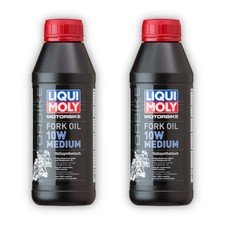 2x 500ml LIQUI MOLY 1506 Gabelöl SAE 10W Med...