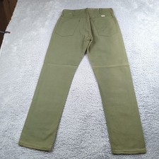 True VTG 1960s Wrangler Jeans Mens 30x29 Green OG Sanforized W Pockets USA Rare