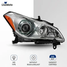 Headlight For 2011-2014 Infiniti M37 Q70 HID W/O Adaptive Projector Passenger