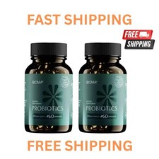 Bioma Probiotics for Digestive Health 3-in-1 Gut Health Formula 60 ct pack of 2