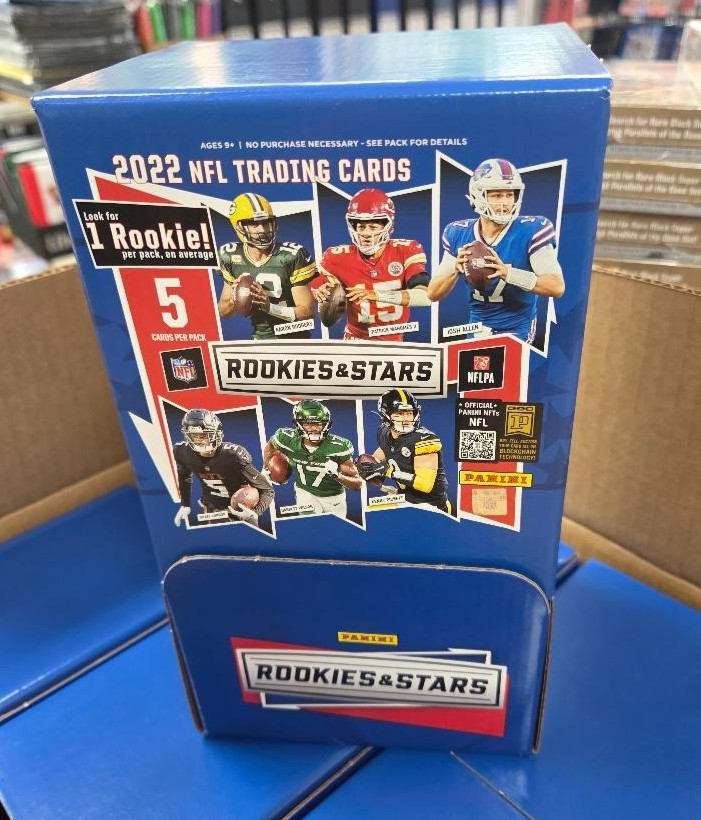 NFL Panini 2022 Rookies & Stars Football Trading Card GRAVITY FEED Box 48 Packs