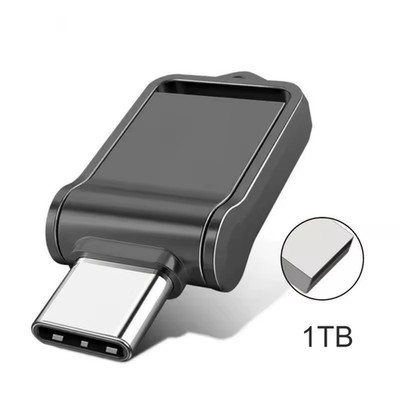 1TB USB 3.0 Type-C Flash Drive Dual OTG Metal Pen Drive High Speed