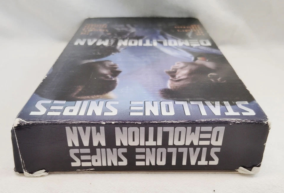 Demolition Man VHS 1993 Stallone Snipes Futuristic SciFi Action Rated R - Image 3 of 4