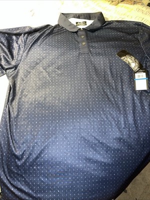 Ben Hogan Golf Polo Short New Blue Power-wick Power span Power block XL 16-20