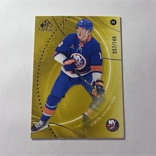 Upper Deck 2025-26 SP Game Used Gold - Simon Holmstrom Islanders #81 /149