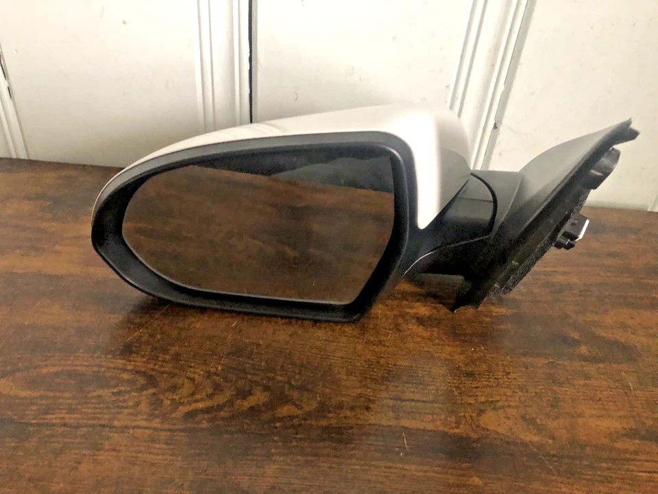 Espejo retrovisor lateral izquierdo Kia Niro 2017-2022 blanco conductor sin calefacción sin punto ciego Foto 3 de 4