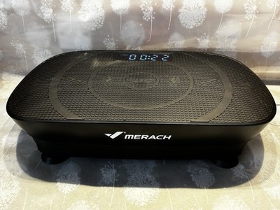 Merach Compact Vibrationsplatte Heimtrainer LED - Schwarz 4,9