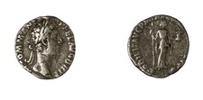 Roman Empire Coin Denarius Commodus 187 A.D.