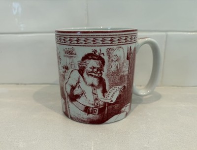 Spode Saint Nick Coffee Mug for Williams-Sonoma 3 1/2'' England Christmas Santa