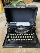Vintage Underwood Standard  Portable Typewriter Made In USA Black with Case thumbnail