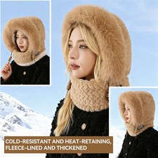 Winter Warm Hat with Mask and Neck Warmer 3-in-1 Windproof for Men and Women 