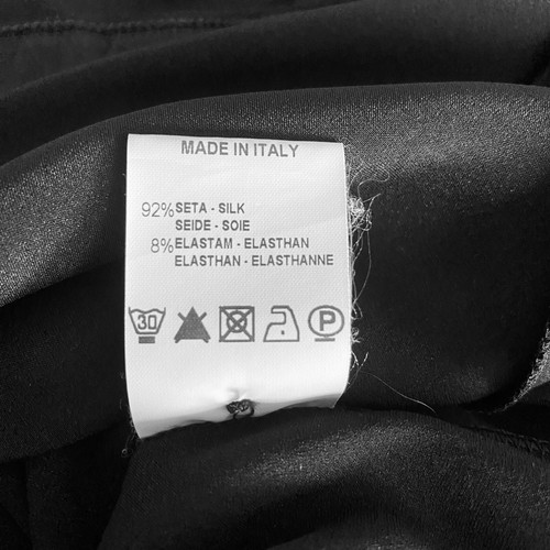 Transit Par Such Dress Womens L Large Black Silk Long Sleeve Mid Length - Picture 16 of 16