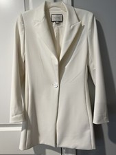 ALEXIS FITTED WHITE BLAZER IN SZ S