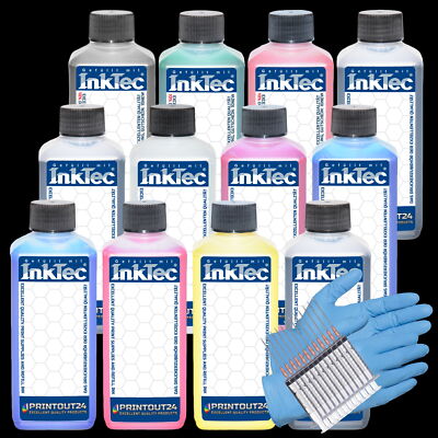 1.2L InkTec  Pigment Printer Refill Ink Set Kit For PGI-29 PGI-39