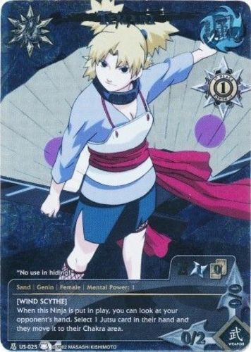 Temari - N-US025 - Full Art Promo Promo Cards NM/LP - Naruto | eBay