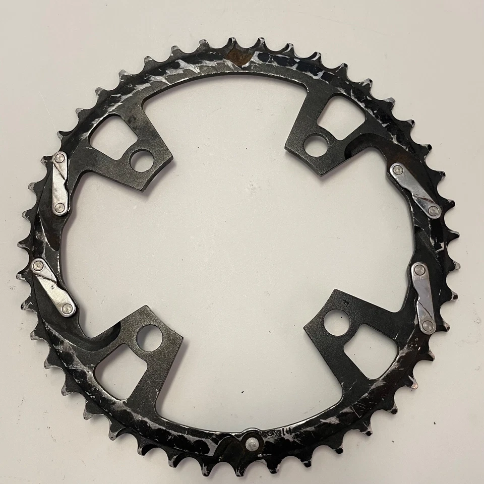 Anillo de cadena Race Face 44T Tooth Evolve 9 velocidades 104BCD negro MTB 4 pernos Foto 2 de 3