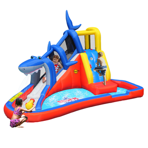 happy hop inflatable water slide