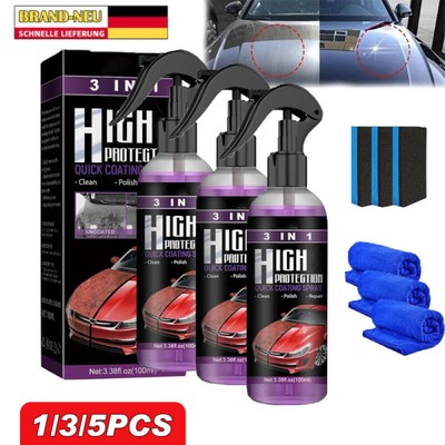 1-5Stück High Protection Quick Car Coat Ceramic 3 in 1 Coating Spray Hydrophobic