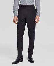 Calvin Klein Men's Gray Slim-Fit Wool Infinite Stretch Suit Pants Size 30W 30L