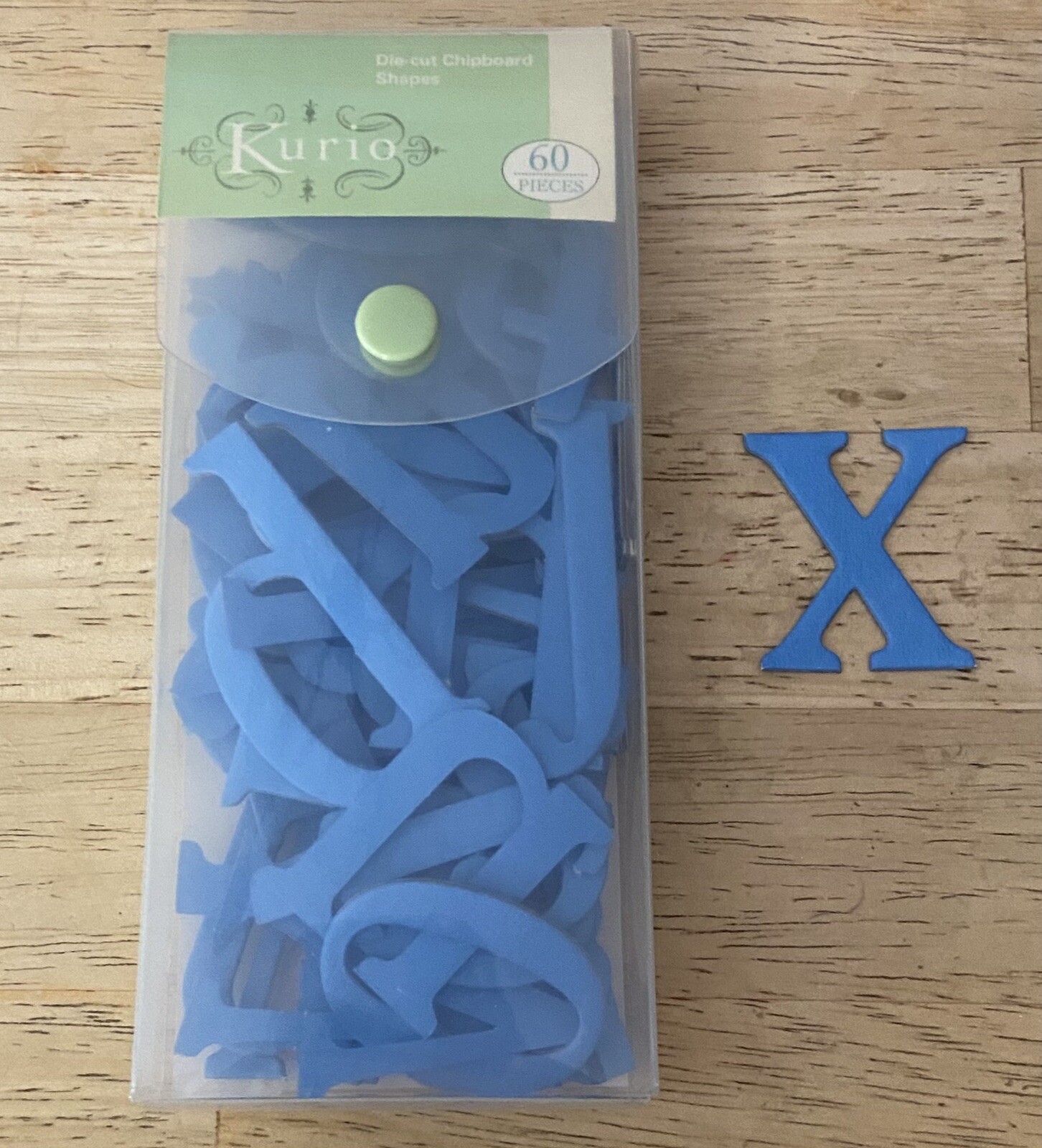 CHIPBOARD LETTERS Blue Alphabet 11/2 Inches eBay