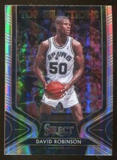 DAVID ROBINSON 2019-20 Panini Select #14 Top Selections Silver Prizm SP !!