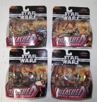 Star Wars Unleashed Battle Packs Battle of Utapau Set of 4 Hasbro 2006