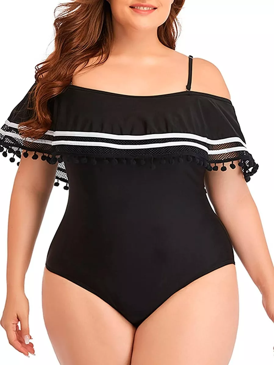 Swimsuit Swimming Costume Women One Piece Plus Size Tummy Control Bathing  Suit