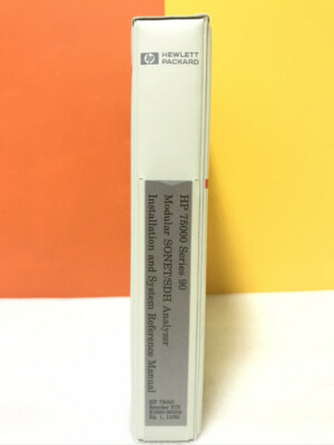 HP E1650-90004 75000 90 Modular SONET/SDH Analyzer Installation/Reference Manual