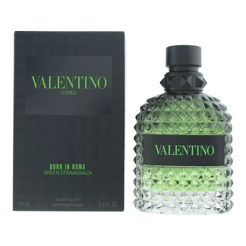 Valentino Uomo Born In Roma Green Stravaganza EDT 100ml Mens Fragrance - Picture 1 of 1