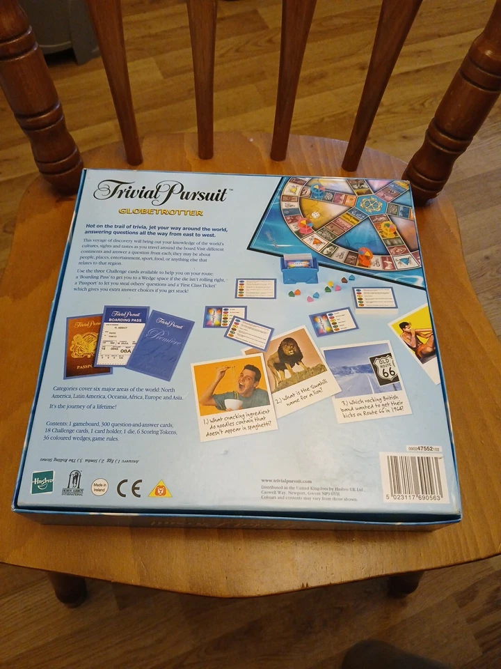 TRIVIAL PURSUIT : Globe Trotter Edition - By Parker In Vgc FREE UK POSTAGE - Image 2 of 4