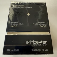 Skin Better Science Transform InvisiLift Finishing Cream & 3-Min Mask Face NEW!