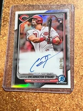 2024 Bowman Chrome Refractor #CRA-CE Christian Encarnacion-Strand RC Aut 140/499