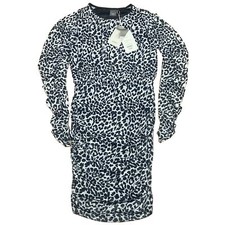 Ichi Ixpil Dress BodyCon Animal Print In Black Size Small BNWT Womens