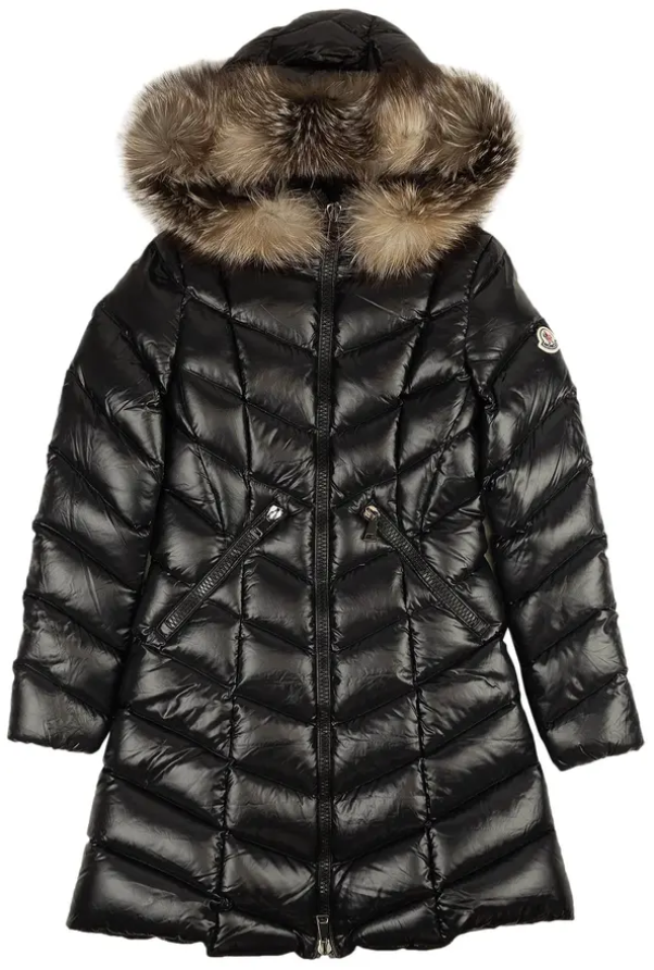 Moncler Fulmarus Hooded Long Down Jacket in Black Size 3 #DC550 | eBay