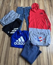 Lot of 7 Mixed Clothes Boys YL / XL Levi Adidas Under Armour Champion