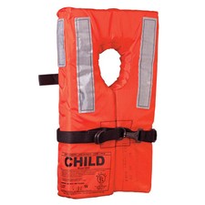 Kent Type I Life Jacket Collar Style Orange Child Boat Safety Vest USCG Approved
