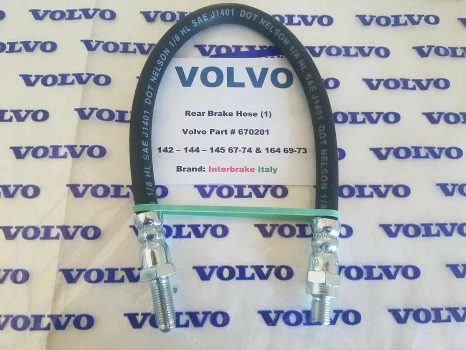 Manguera de freno trasero - Volvo 142 - 144 - 145 67-74 -164 1969-1974 - 1800E ES 70-73 Foto 3 de 4