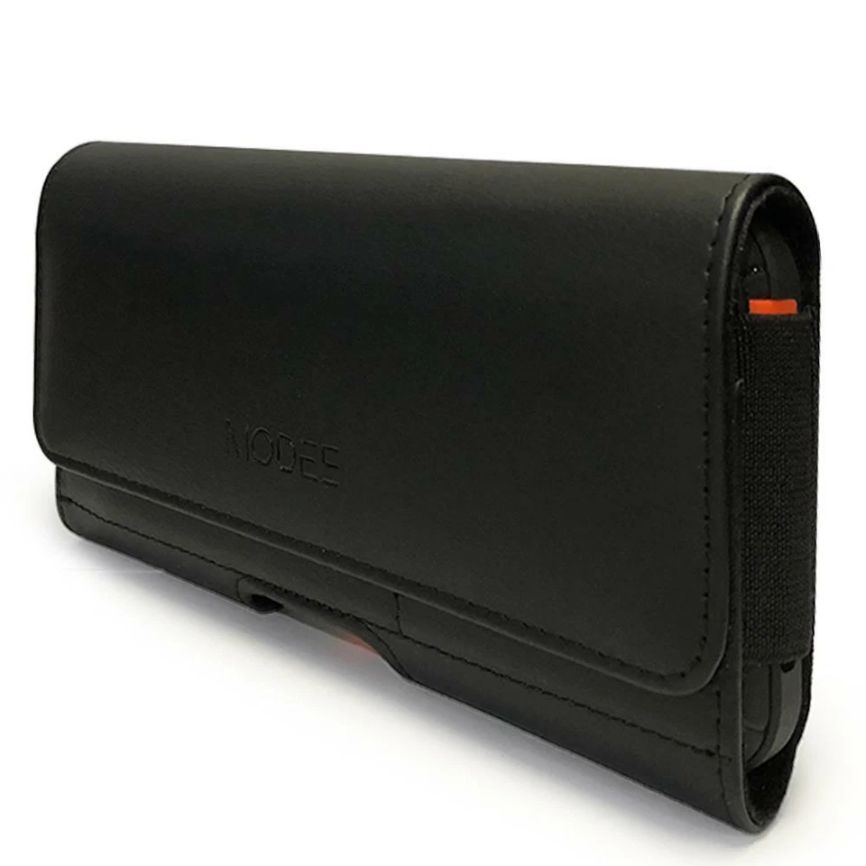 Bolsa de cuero de nailon vertical más grande para Galaxy S10 S10+ se adapta al tamaño de la funda Otterbox Foto 2 de 4